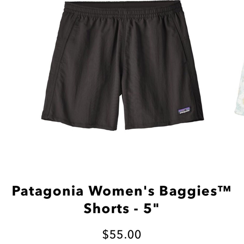 Patagonia Women’s Baggies Shorts XS 5” inseam